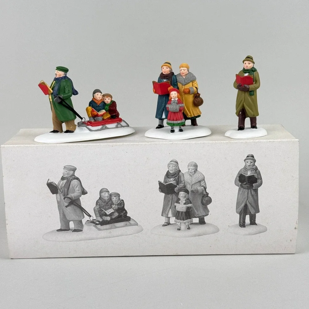 Department 56 Caroling Thru The City Heritage‎ Village #55484 Set NOS
